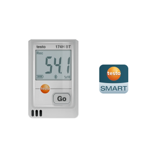 testo 174 H BT - Minizáznamník na meranie teploty a vlhkosti s USB-C, Bluetooth a PC softvérom
